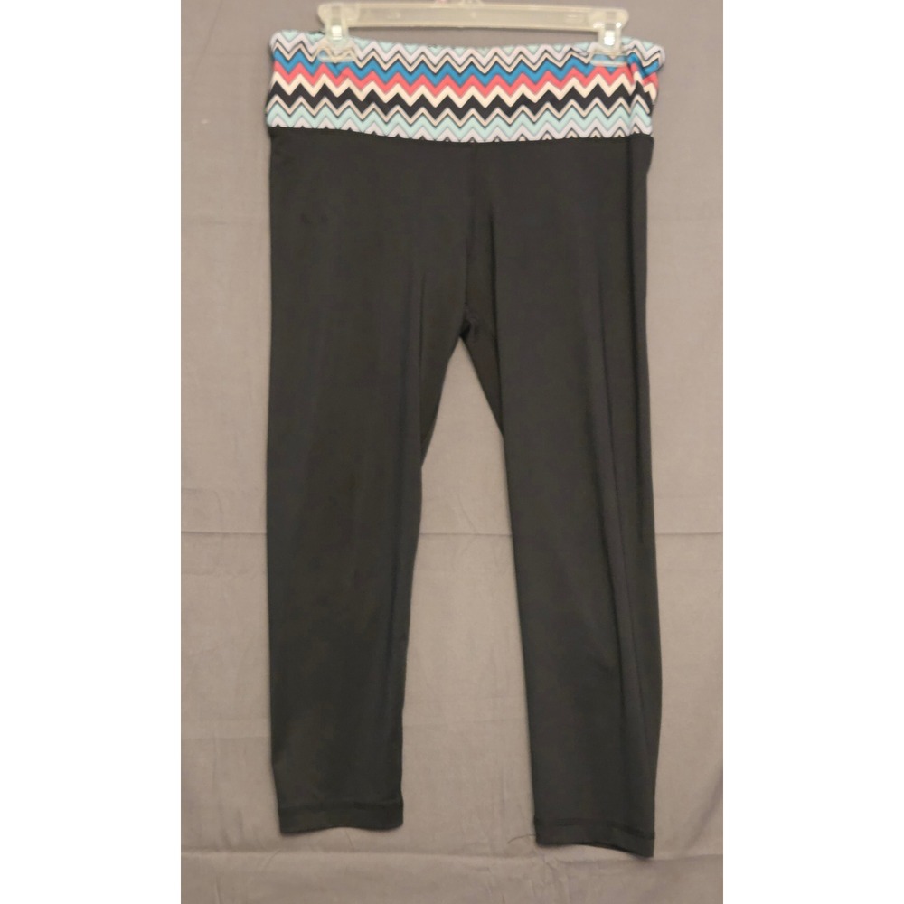 Justify Pull On Capri‎ Leggings Women's Size Large Black